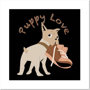 What puppy love looks likeT-Shirt mug coffee mug apparel hoodie sticker gift Posters and Art